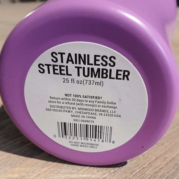 Purple Tumbler Cup - Picture 2 of 4